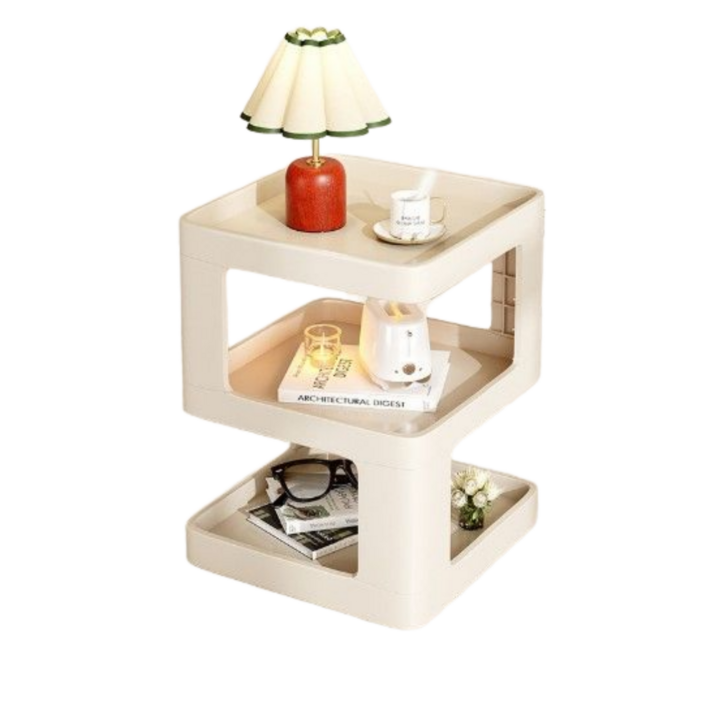 리틀보이 침대 협탁 디자이너 테이블, 화이트