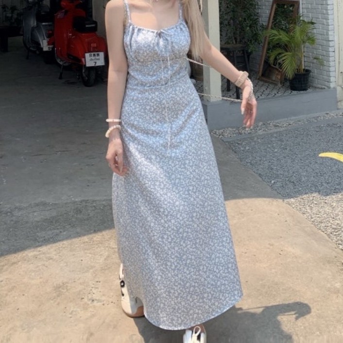 [위아썸머]꽃무늬 무드 롱원피스