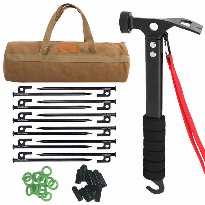자캠 단조팩 40cm 12개 전용가방 캠핑해머 포함