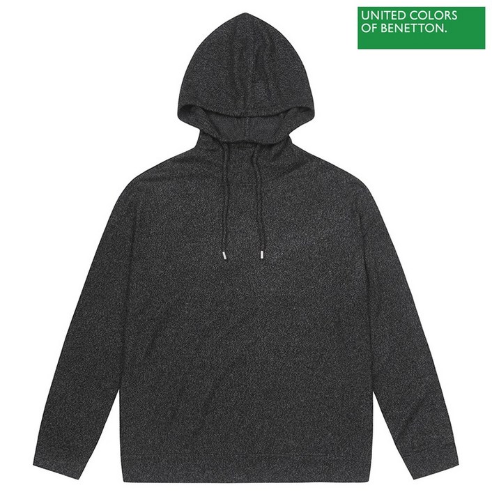베네통 Loose fit hooded tshirt 2F 3JLVD2009 700