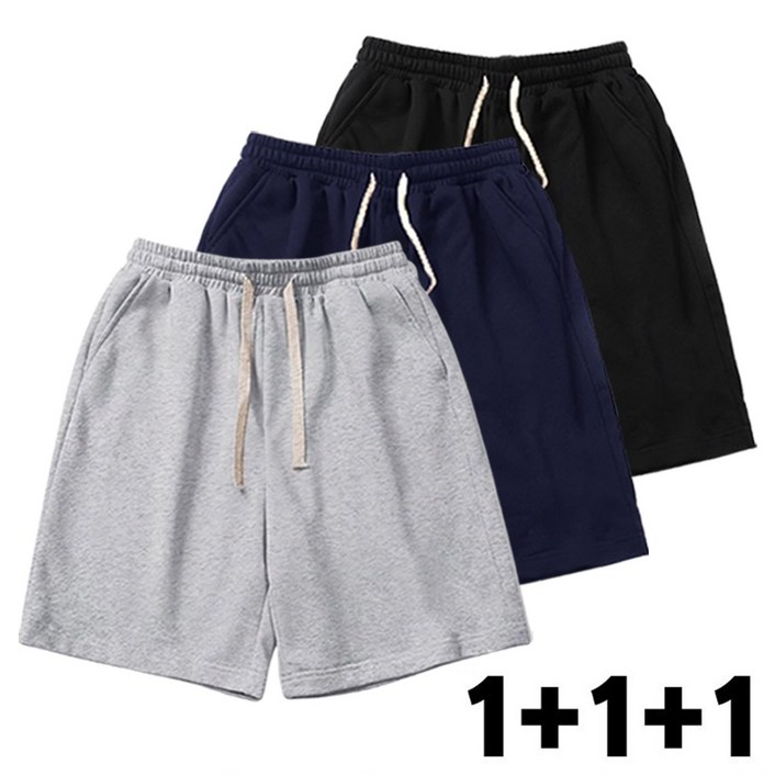 니드오브 편안한 데일리 트레이닝 반바지 3p 세트