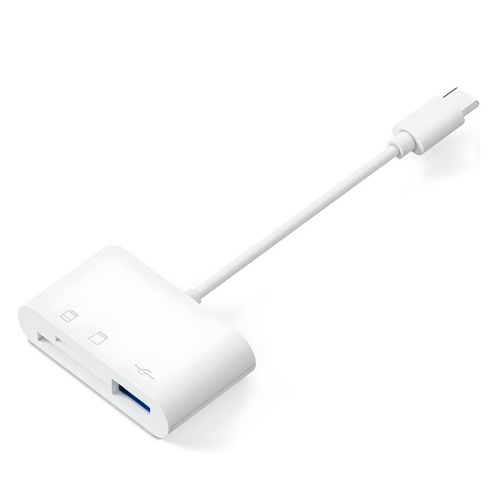 아이엠듀 C타입 3 in 1 USB TF SD카드 리더기