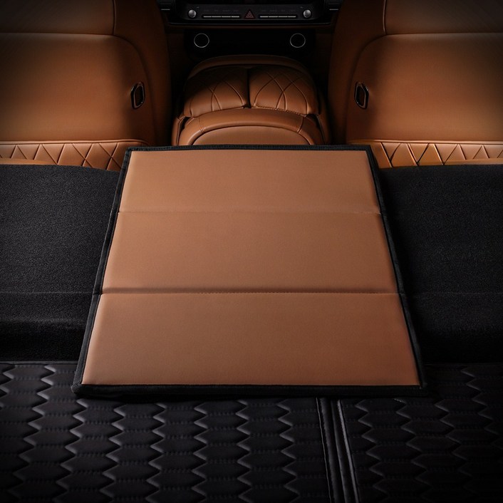 크레이지몬스터 차박 매트 평탄화 보드 팰리세이드 쏘렌토 카니발 3단 접이식, 블랙