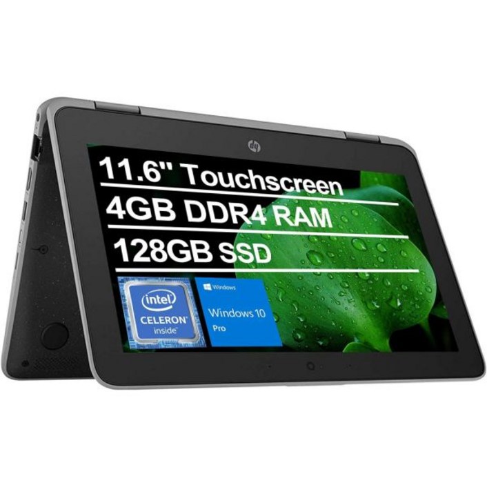 2in1 노트북 터치스크린 인강용 초경량 대학생 HP ProBook x360 11 G3 EE 2 in 1 노트북, 11인치, 1.1GHz 인텔 셀러론 N4100, 4GB RAM