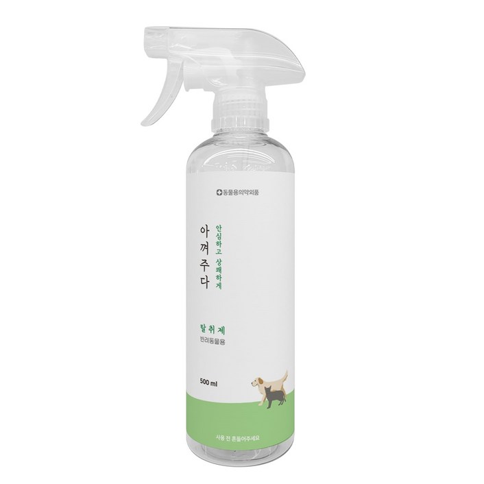 아껴주다 저자극 반려동물 탈취제 500ml 강아지 고양이 냄새 제거, 3개