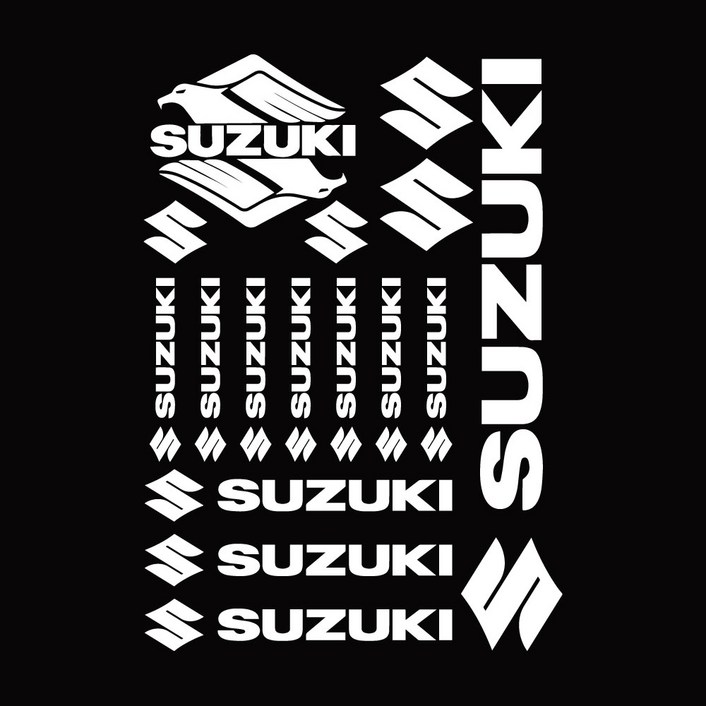 스즈키 로고 데칼 스티커 오토바이 바이크 suzuki 튜닝 스티커