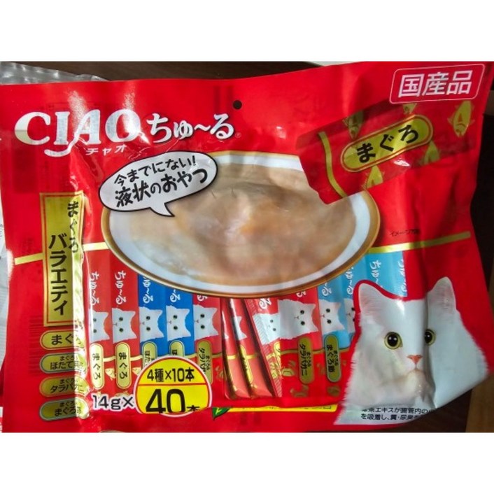 이나바 챠오츄르 버라이어티 [SC-131], 참치, 14g, 40개