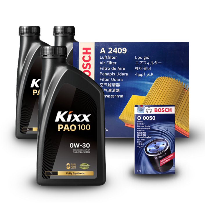그랜저 HG 3.0 가솔린 엔진오일세트 킥스 파오100 0W30 PAO100 구 파오1