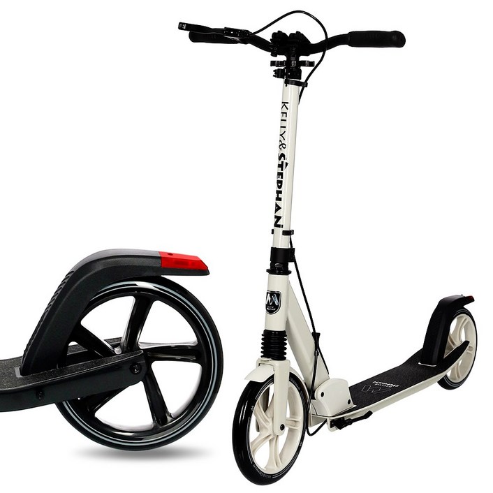 켈리앤스테판 K154 몬스터 두발 킥보드-아이보리, 1개