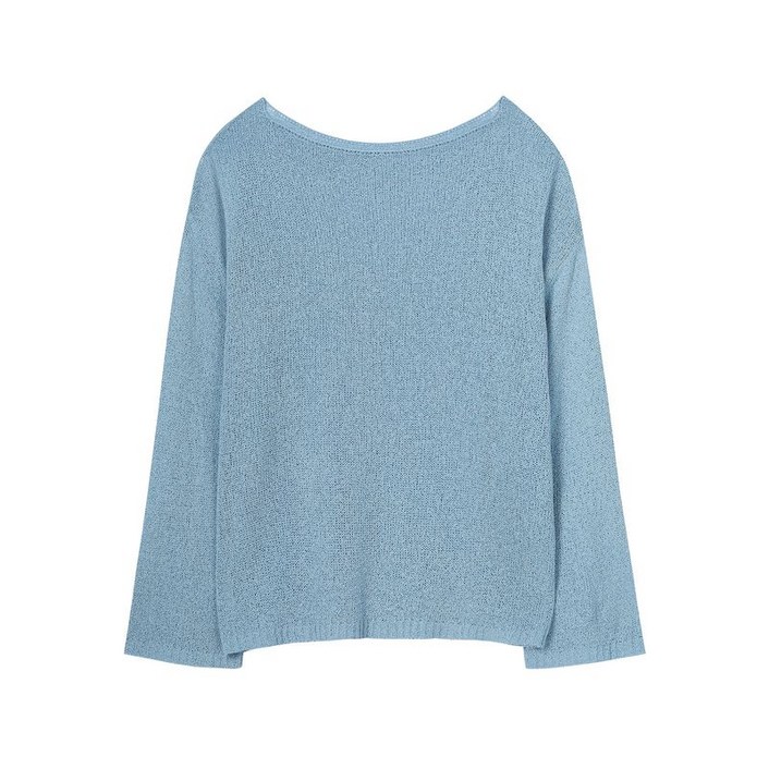 르샵 보트넥 루즈핏 썸머 부클 긴팔 티셔츠 DO1LW011A