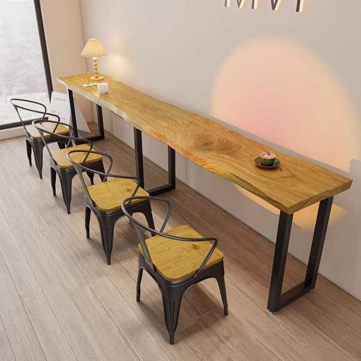 원목 창가 테이블 카페 바테이블 폭좁은 틈새 탁자