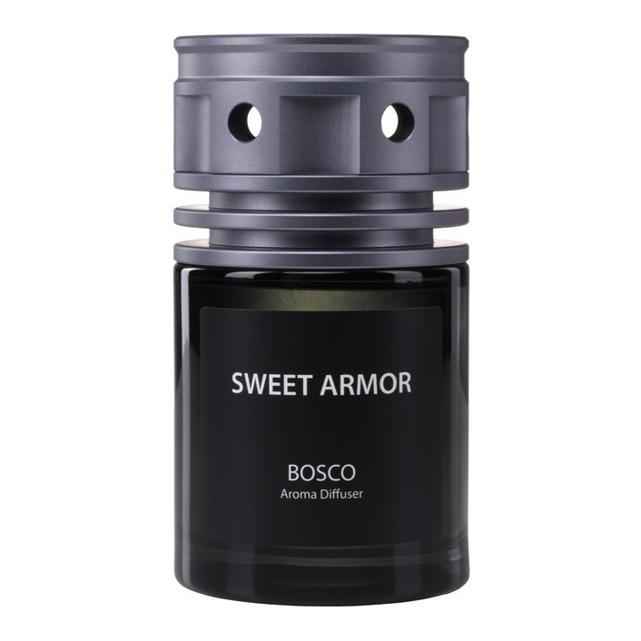 스윗아머 프리미엄 차량용방향제 SAC10 150ml 컵홀더거치형 자동차디퓨저, 메탈그레이  보스코, 1개