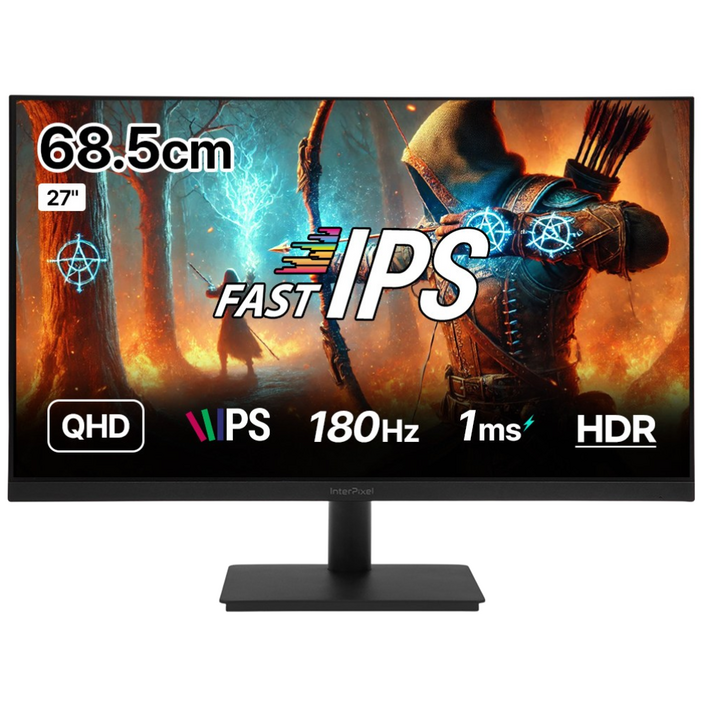 인터픽셀 IPQ2746 QHD FAST IPS 180Hz 플리커프리 게이밍 모니터, 68.5cm, IPQ2746무결점