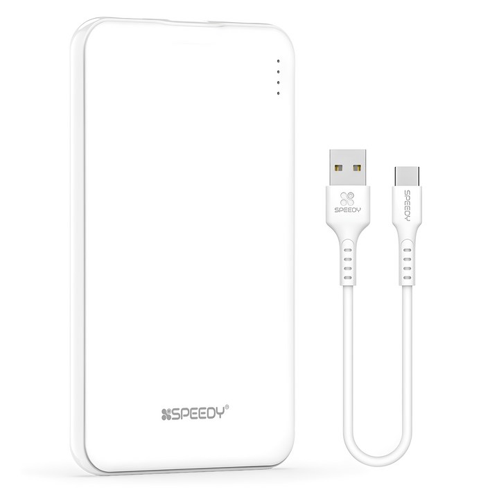 SPEEDY 슬림핏 보조배터리 5000mAh + C타입 케이블