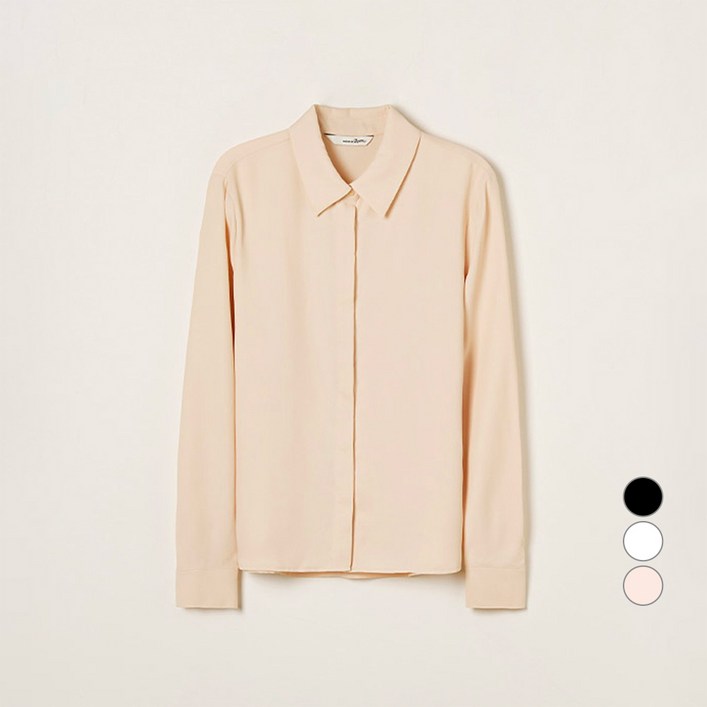 로엠 여성용 베이직 셔츠형 블라우스