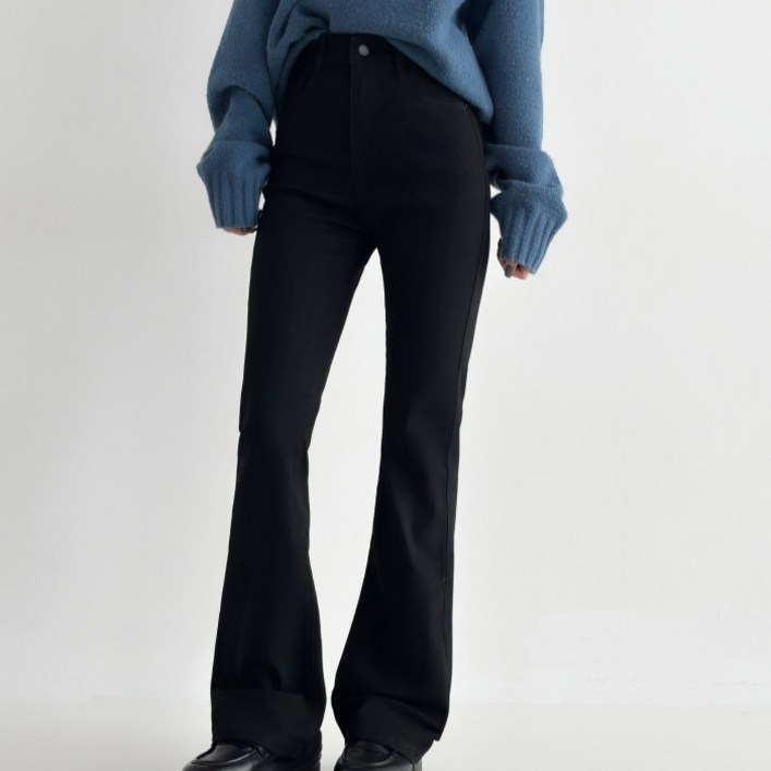 라라온 여성용 롱/기본/숏 기장 부츠컷 히든밴딩 데님 팬츠 26TSP3626