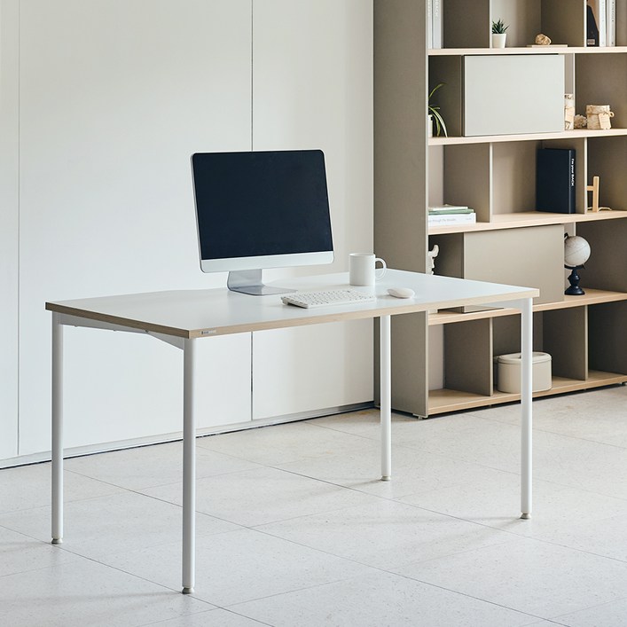 듀오백 라이트오피스 스퀘어책상, 화이트