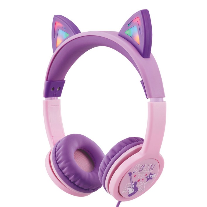 엑토 LED 캣츠 어린이 청력보호 헤드폰, 핑크, BKS-80 270355303