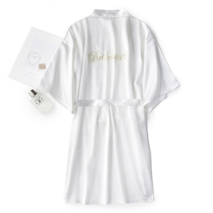 에이홉 실크 웨딩 샤워가운 세트 XL