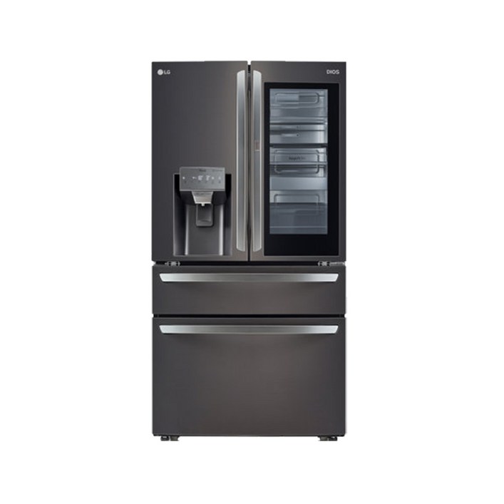 LG전자 디오스 양문형냉장고, 블랙 다이아 스테인리스, F615SB35 - 쇼핑앤샵
