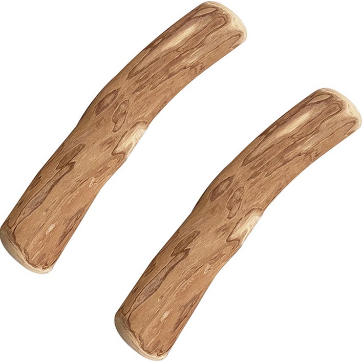 울리올리 강아지 커피나무 우드스틱 장난감, 단일색상, 2개