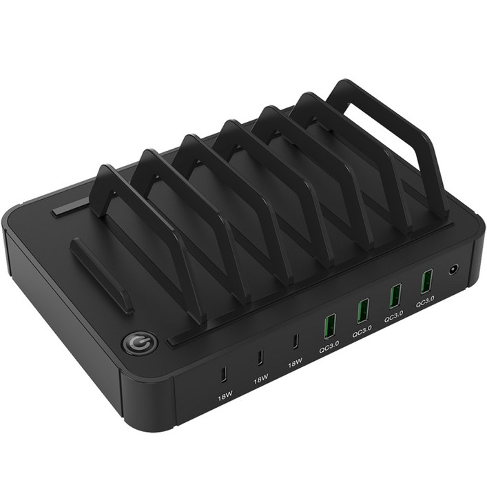 넥스트유 7포트 PD 3 QC 3 USB 거치형 멀티 고속 충전기 NEXT47QTC, 단품, 1개