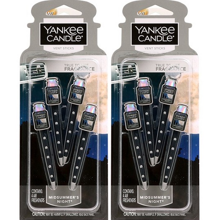 양키캔들 차량용 방향제 벤트스틱 블랙