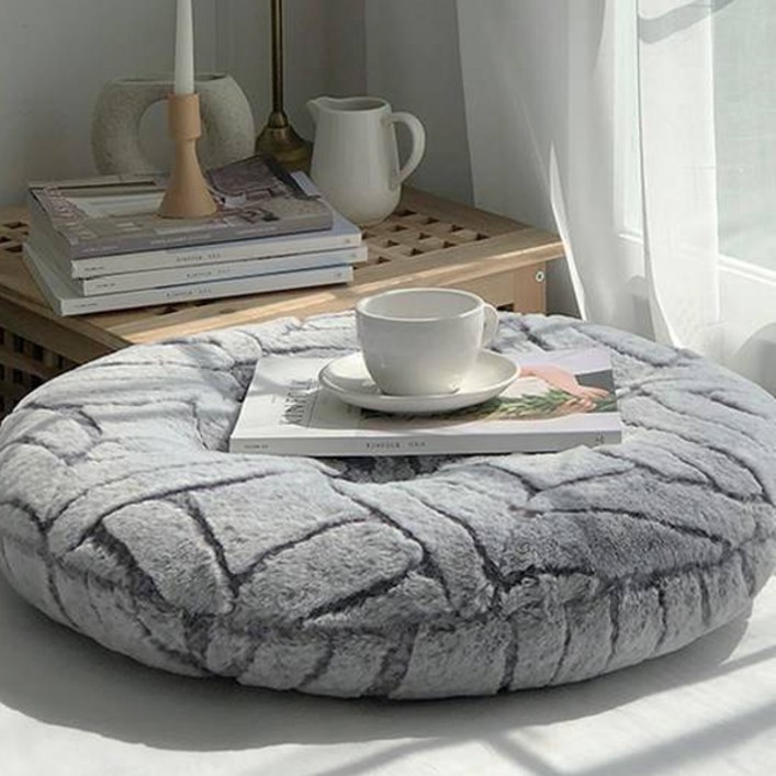 한스갤러리 파인 10mm 극세사 원형 방석