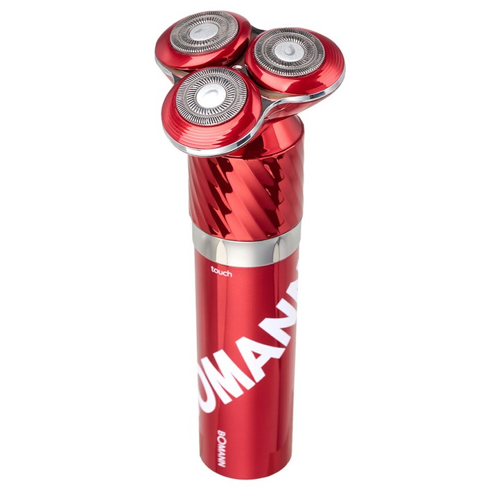 보만 마그넷 원터치 전기면도기  코털 트리머 세트, EIS321T1R면도기, NT100S1R코털 트리머, 레드