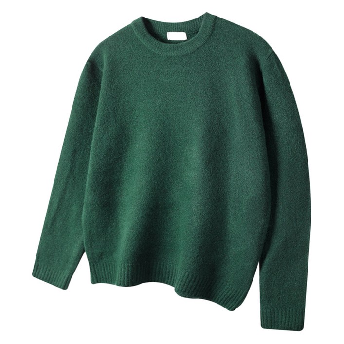 해리슨 남녀공용 오버핏 울스판 라운드 니트 HA1496 MEL1029