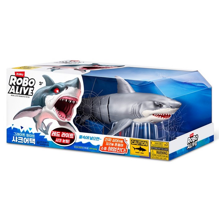 로보얼라이브 아이비젼 샤크 인형, 160mm, 혼합색상, 1개