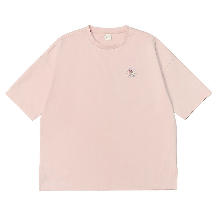 폴햄 여성용 코숏 쿨텐션 자수 반팔티