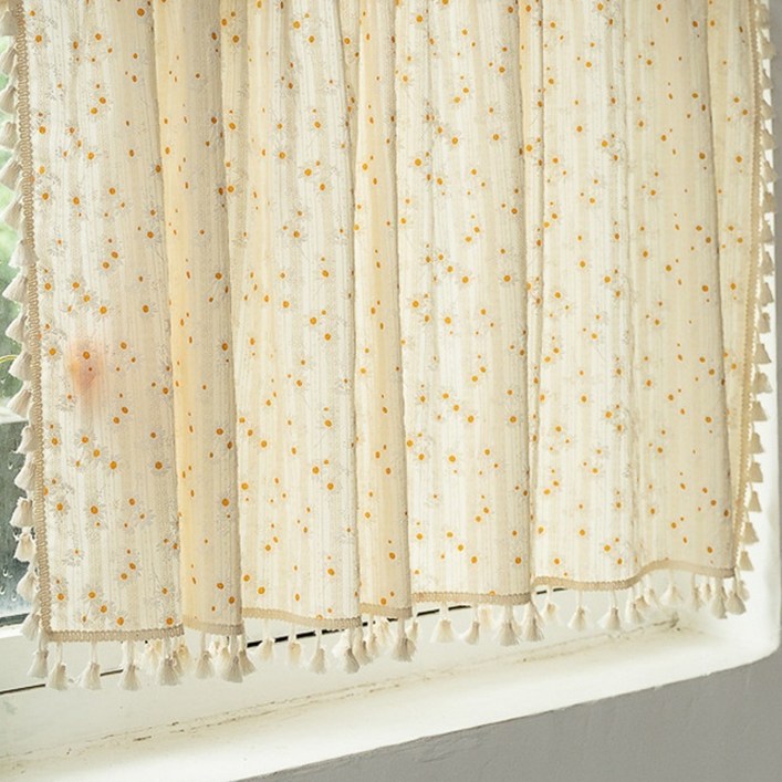 아티홈 스몰 플라워 패턴 커튼 관통형