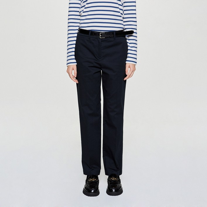 헤지스 여성용 아이코닉 슬림핏 스트레치 치노 팬츠