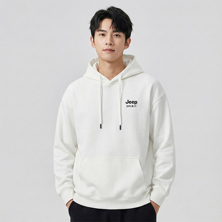 지프스피릿 남녀공용 패셔너블 빅포켓 후드티
