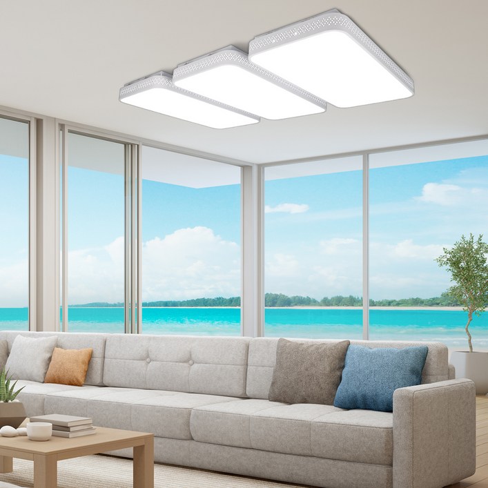 원하 LED 사우디 거실 6등 180W, 화이트 원하 LED 사우디 거실 6등 180W, 화이트