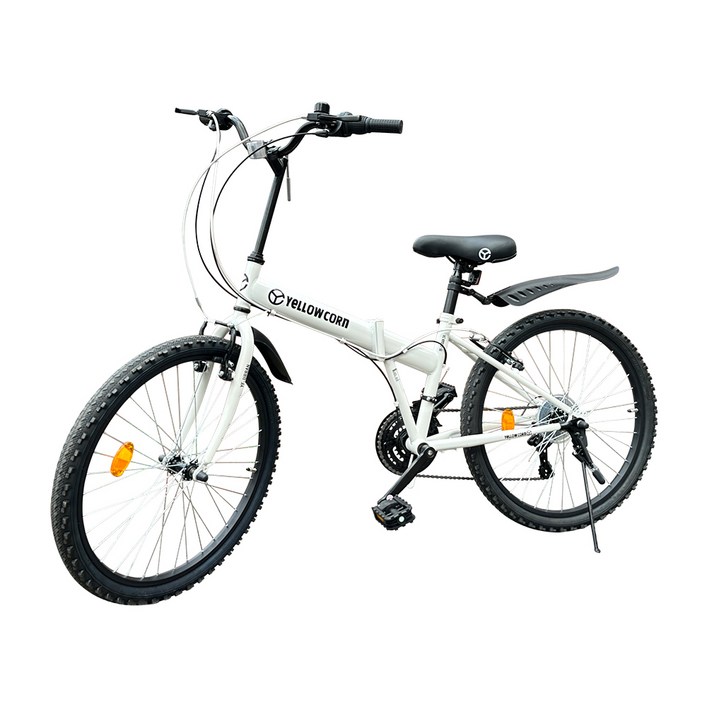 옐로우콘 어반 MTB형 접이식자전거 21단 85 조립배송, 화이트, 61cm, 1개 옐로우콘 어반 MTB형 접이식자전거 21단 85 조립배송, 화이트, 61cm, 1개