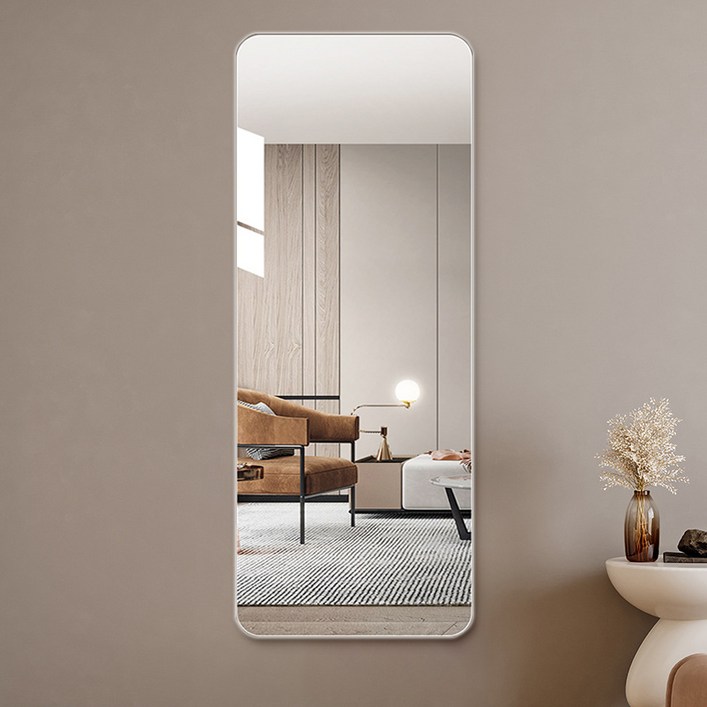 로렘 부착형 아크릴 전신거울 400x1200x2mm, 단일색상