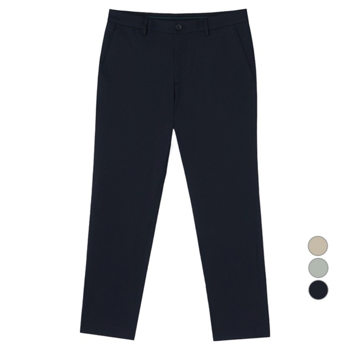 라코스테 남성용 테이퍼드 핏 골조직 스트레치 치노 팬츠 HH631E-56G