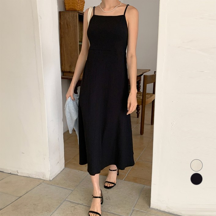 아피나르 여성용 시어서커 나시 원피스