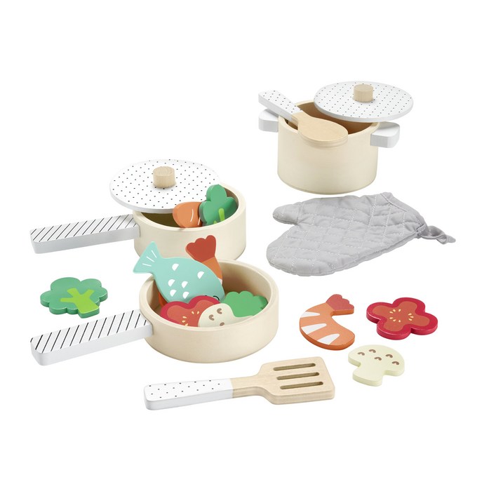 피셔프라이스 소꿉놀이 원목완구 세트 HXT83, 혼합색상, 1세트