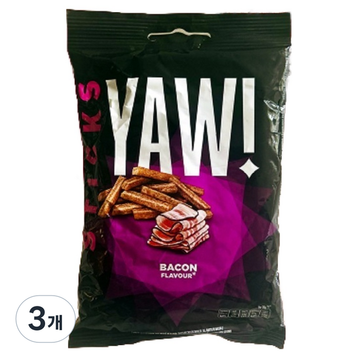 요 스틱 스낵 베이컨맛, 50g, 3개