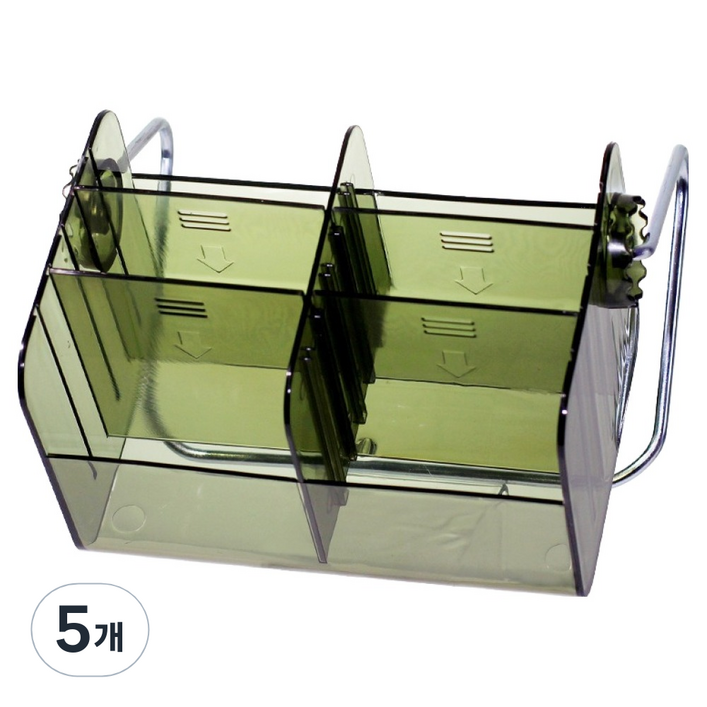 코히모 다용도 리모컨 수납 정리함 5W0260, 그린, 5개