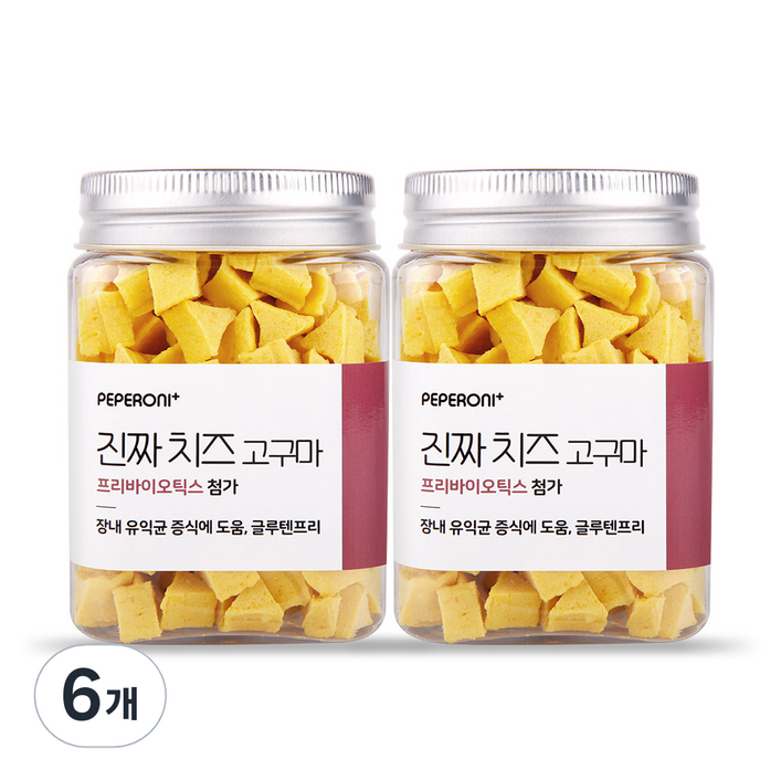 페페로니 애견용 져키, 치즈 고구마 혼합맛, 180g, 6개