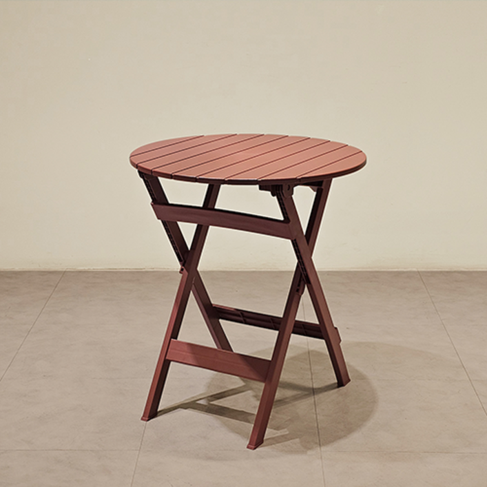 하프만가구 편리한 접이식 야외용 아이비 폴딩 테이블 625mm, 와인