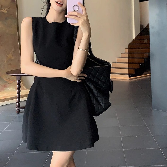 마켓에이 여성용 스윗 솔리드 미니 원피스 M263-0058