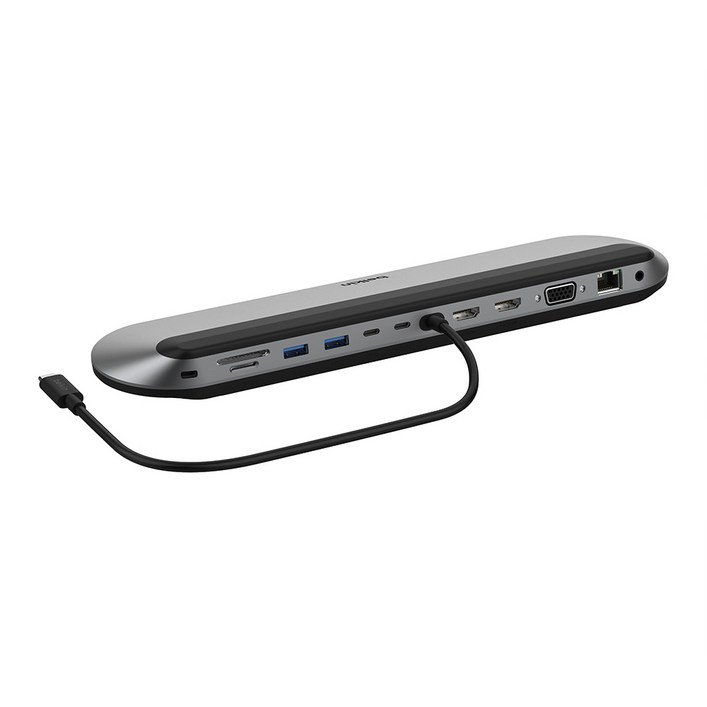 벨킨 connect 유니버셜 USB-C 트리플 디스플레이 11-in-1 프로 독 케이블 INC014btSGY