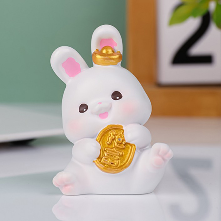 홈플로우 12간지 십이지 데스크 자동차 홈데코 띠동물 피규어 장식품