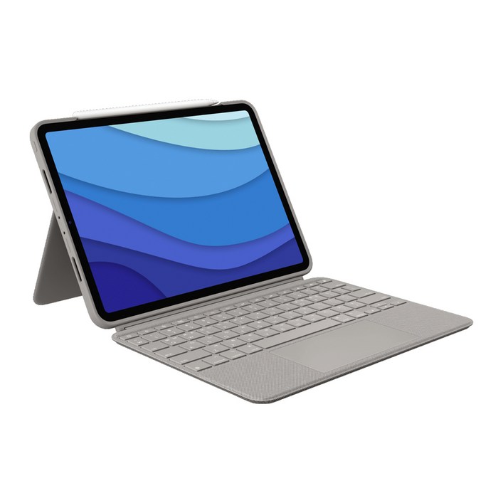 로지텍 Combo Touch 백라이트 키보드 태블릿 케이스 iPad pro 12.9 5세대용