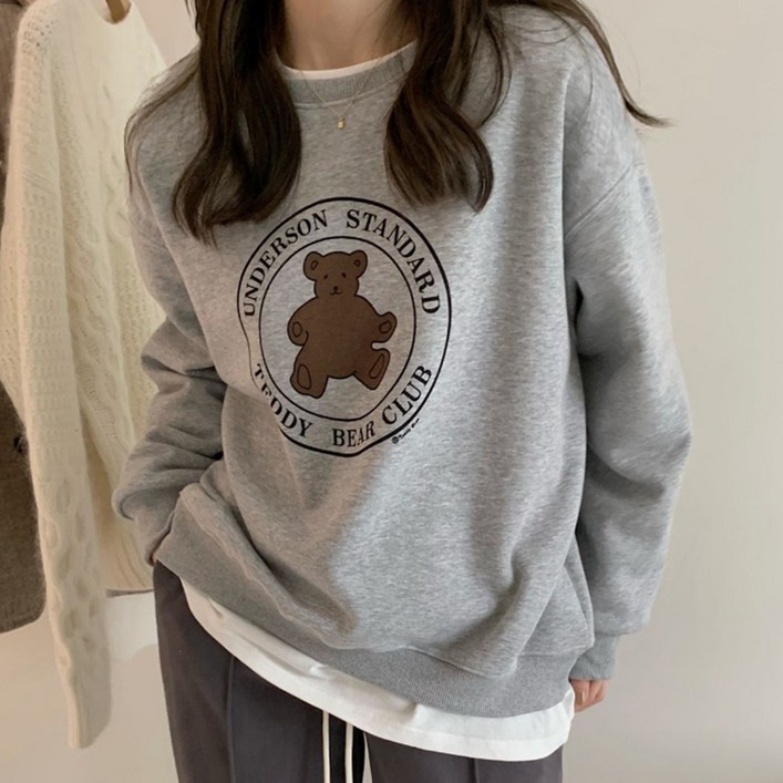 마켓에이 여성용 베어링 큐트 맨투맨